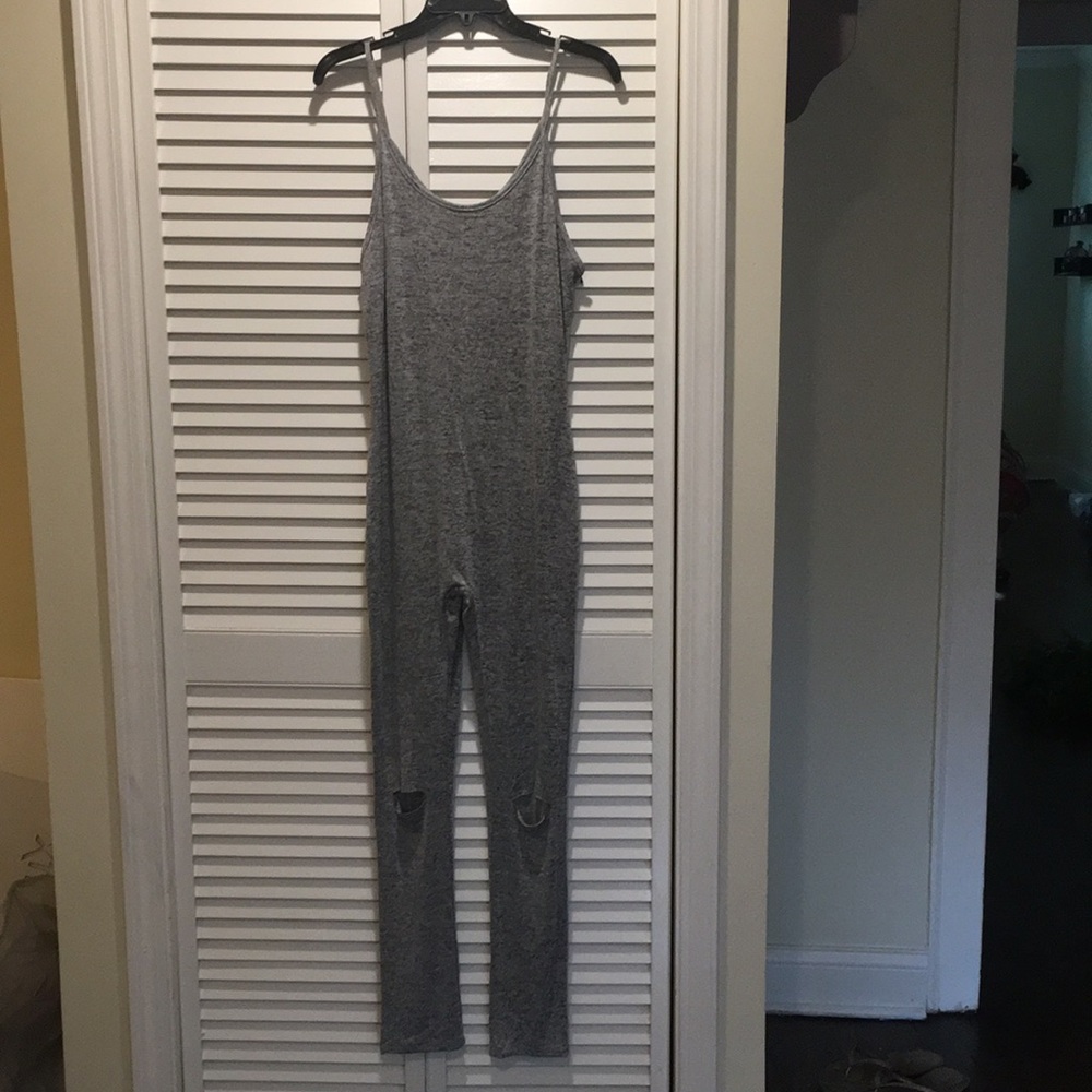 Heather Gray jumpsuit